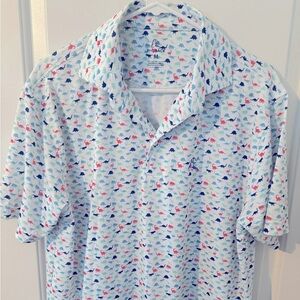 Rhoback Men’s Big Foot Performance Polo - size medium